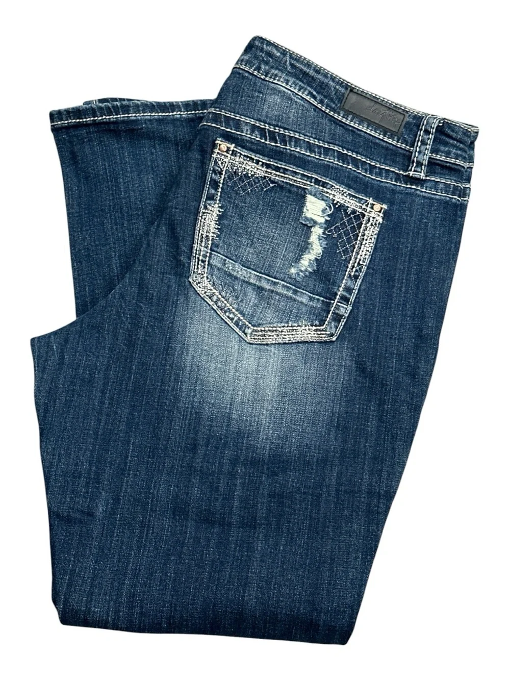 Daytrip Virgo Bootcut Jeans Wmns 38R Embroidered Stretch Mid Rise